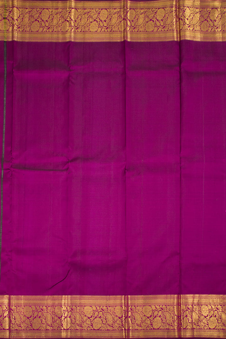 Rosy Pink Pure Zari Kanjivaram Silk Saree 10062338