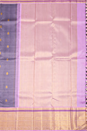 Grey Pure Zari Kanjivaram Saree 10074779