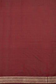 Blood Red Kanjivaram Vegan Silk Saree 10075587