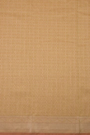  Warm Golden Yellow Kanjivaram Vegan Silk Saree 10075592