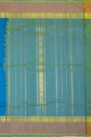 Rich Electric Blue Kanjivaram Silk Saree 10075605