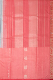 Cadet Grey Korvai Kanjivaram Silk Saree 10075644