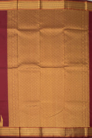 Prune Red Monotone Kanjivaram Silk Saree 10075649