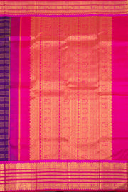 Ripe Plum Korvai Kanjivaram Silk Saree 10075664