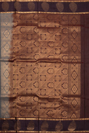 Grey Kanjivaram Pure Silk Saree 10076076