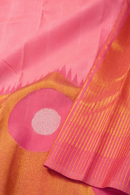 Pink Kanjivaram Pure Silk Saree 10076115