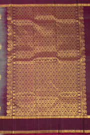 Grey Handloom Kanjivaram Pure Silk Saree 10074820