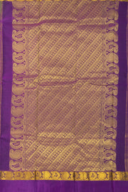 Green Kanjivaram Pure Silk Saree with Contrast Pallu 10074824