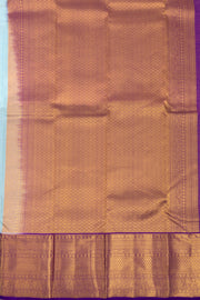 Blue Kanjivaram Pure Silk Saree with Contrast Pallu 10074830