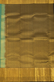 Blue Kanjivaram Pure Silk Saree with Contrast Pallu 10074832