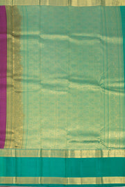 Purple Kanjivaram Pure Silk Saree with Contrast Pallu 10074833