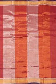 Red Handloom Maheshwari Silk Cotton Saree 10073138