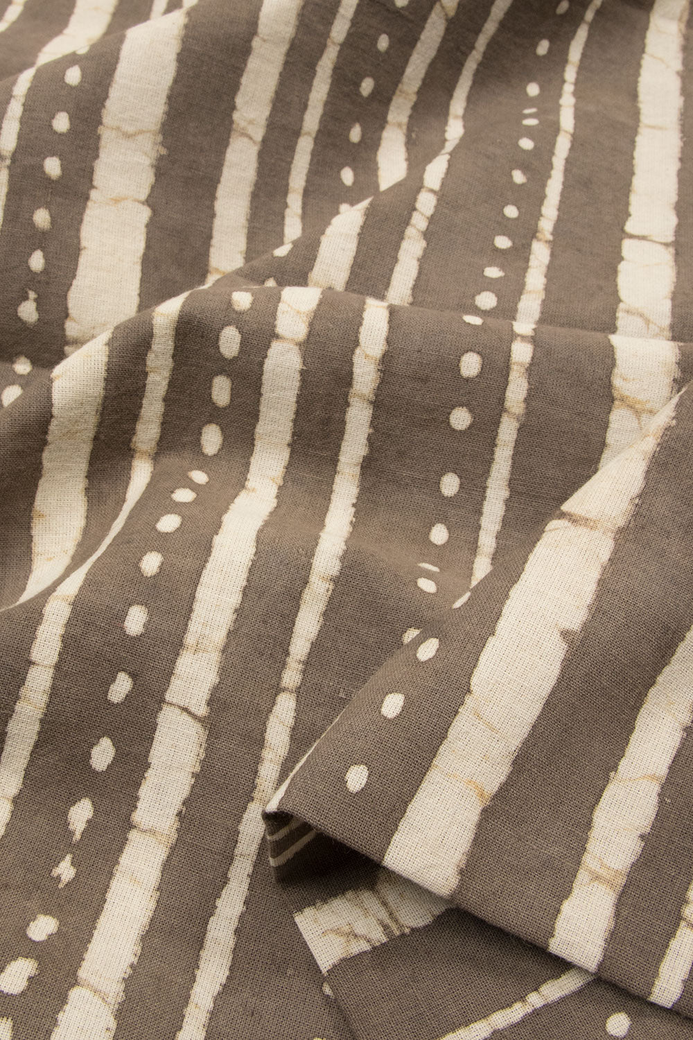 Grey Dabu Printed Cotton Salwar Suit Material -Avishya