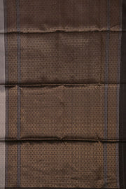 Grey and Black Handloom Kanjivaram Soft Silk Saree 10073917