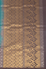 Blue Handloom Kanjivaram Soft Silk Saree with Contrast Pallu 10074801