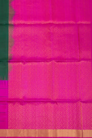 Green Handloom Kanjivaram Soft Silk Saree with Contrast Pallu 10074805