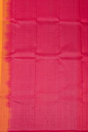 Yellow Handloom Kanjivaram Soft Silk Saree with Contrast Pallu  10074819