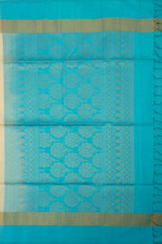 Cream Handloom Kanjivaram Soft Silk Saree 10075681