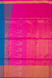 Blue Handloom Kanjivaram Soft Silk Saree 10075686