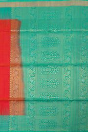 Red Handloom Kanjivaram Soft Silk Saree 10075688