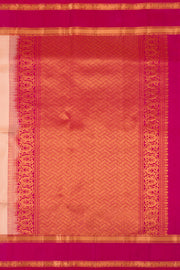 Cream Handloom Kanjivaram Soft Silk Saree 10075692