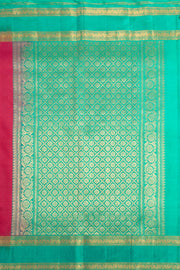 Reddish Pink Handloom Kanjivaram Soft Silk Saree 10075701