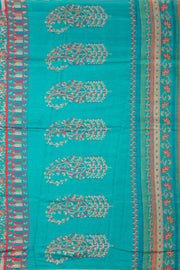 Blue Kashmiri Printed Silk Saree 10075982