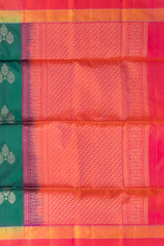 Green Handloom Kanjivaram Soft Silk Saree 10076158