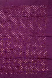 Maroon Mulberry Silk Saree With Contrast blouse 10073071