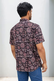 Multi Colour Half Sleeve Jahota Printed Cotton Mens Shirt 10074322