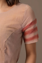 Beige Andhra Cotton Blouse 10074426