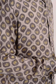 Grey Full Sleeve Vanaspathi Print Modal Silk Mens Shirt 10077505