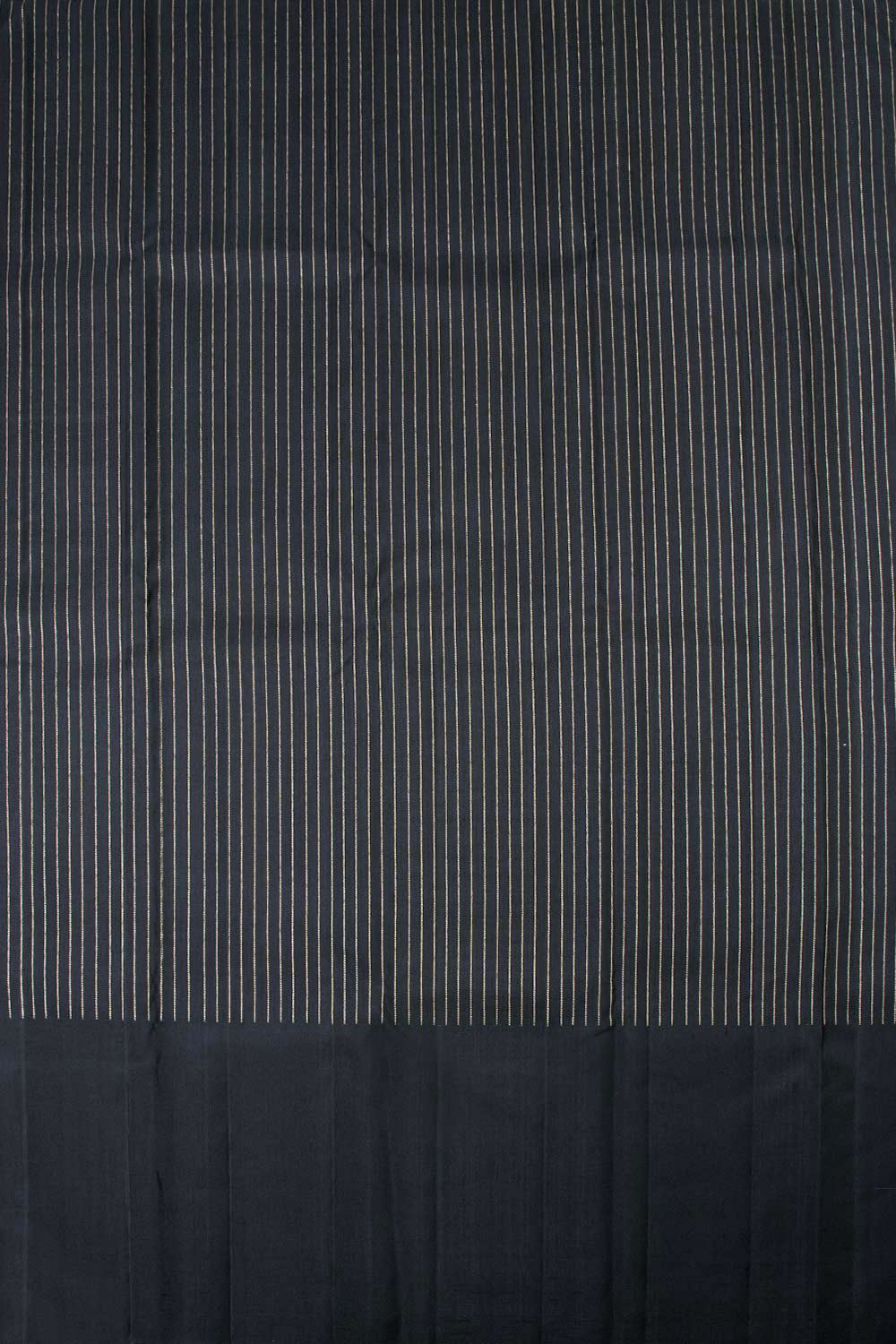 Black Pure Zari Kanjivaram Silk Saree 10063130