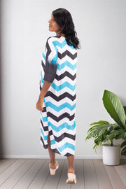 Multicolour Printed Vegan Charmeuse Silk Dress 10074055