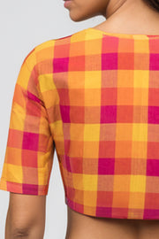 Multicolour Chettinad Cotton Blouse 10074431