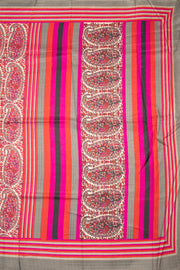 Cream Kashmiri Printed Silk Saree 10075988