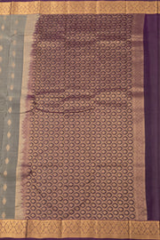 Grey Kanjivaram Pure Silk Saree 10076079