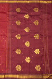 Maroon Kanjivaram Pure Silk Saree 10076108