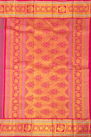 Lime Green Kanjivaram Pure Silk Saree 10077163