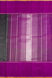 Black Pure Zari Kanjivaram Silk Saree 10062483