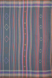 Cadet Grey Handloom Bhujodi Kala Cotton Saree 10062739