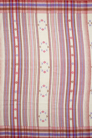 Off White Handloom Bhujodi Kala Cotton Saree 10062740