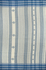 White Handloom Bhujodi Kala Cotton Saree 10062746