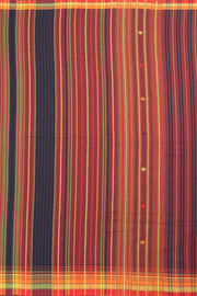 Maroon Handloom Bhujodi Cotton Saree 10063039