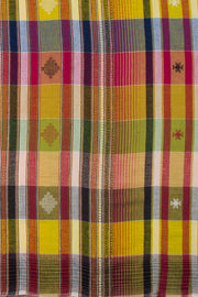 Multi Color Handloom Bhujodi Kala Cotton Saree 10063046