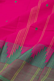 Pink Handloom Chettinad Cotton Saree 10077351