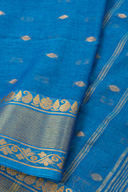 Blue Bengal Handwoven Cotton Saree 10077687