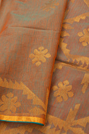 Brown Bengal Handwoven Cotton Saree 10077692