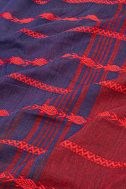 Blue Bengal Handwoven Cotton Saree 10077703