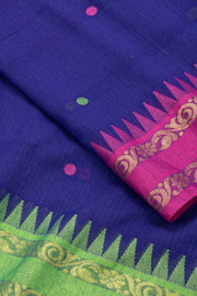 Blue Bengal Handwoven Cotton Saree 10077710